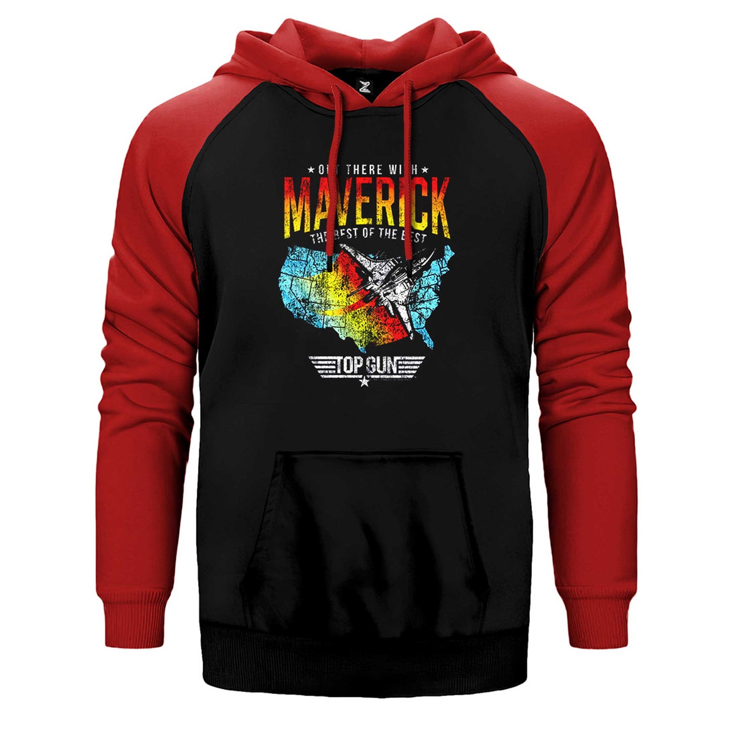 Top Gun Maverick The Best Çift Renk Reglan Kol Sweatshirt / Hoodie