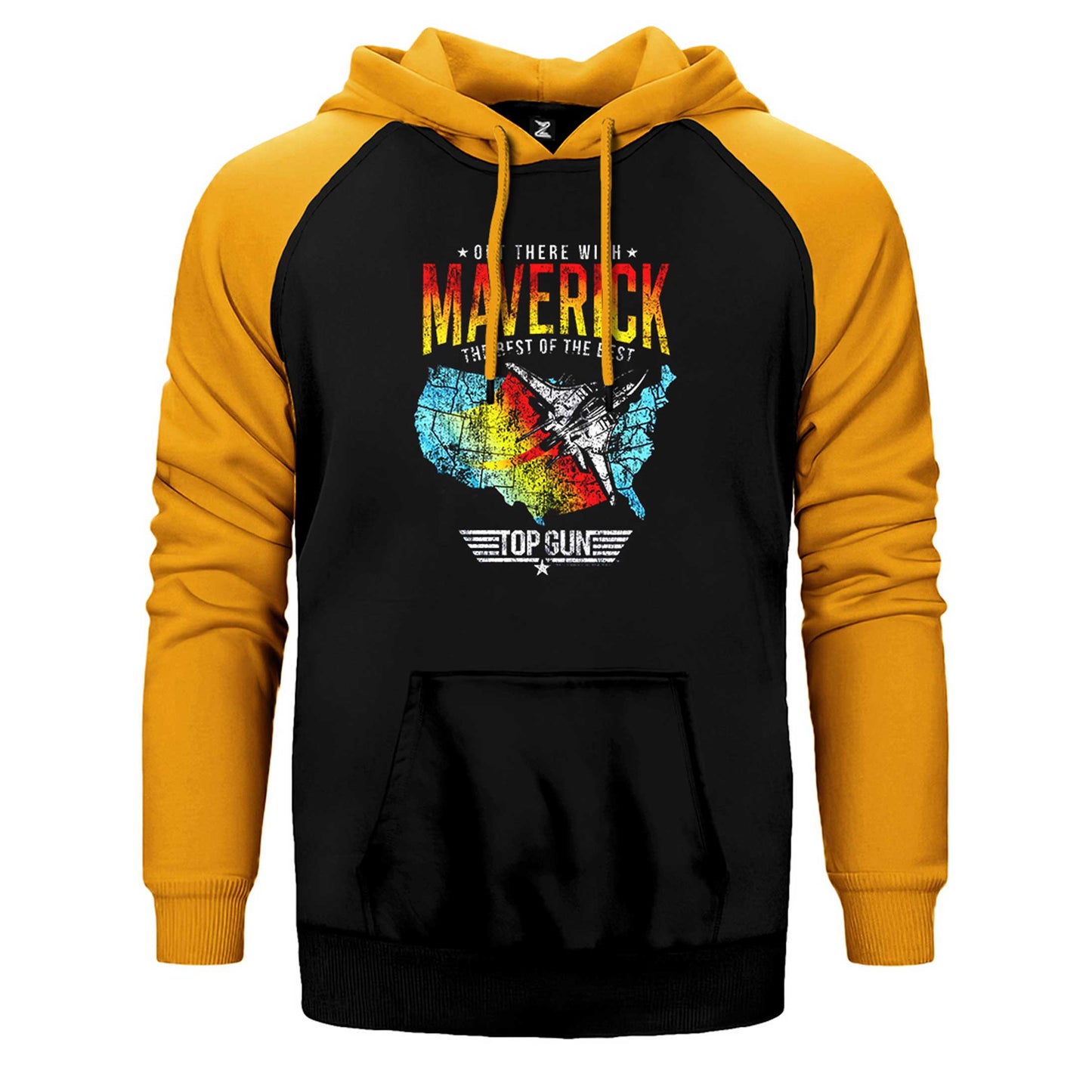 Top Gun Maverick The Best Çift Renk Reglan Kol Sweatshirt / Hoodie