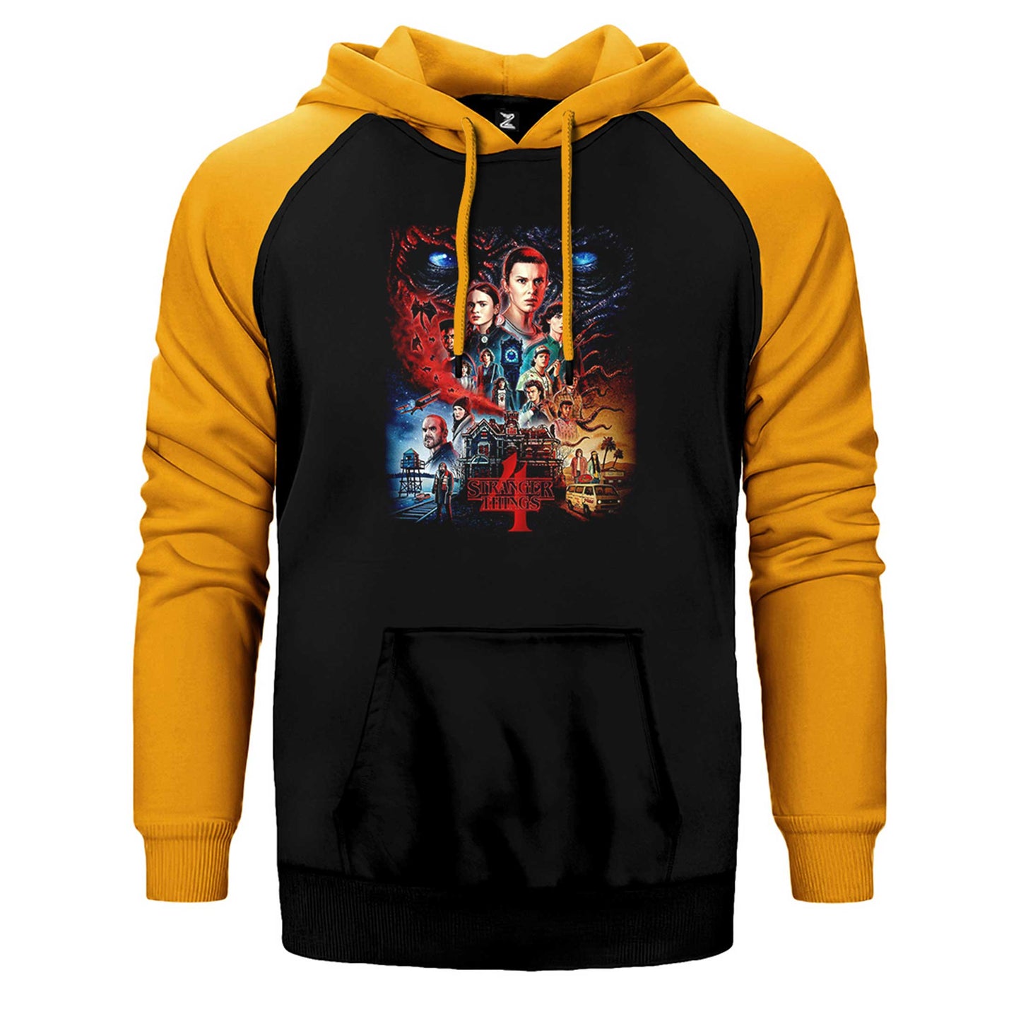 Stranger Things Home Çift Renk Reglan Kol Sweatshirt / Hoodie