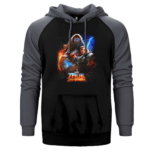 Thor Love And Thunder Lover Çift Renk Reglan Kol Sweatshirt / Hoodie