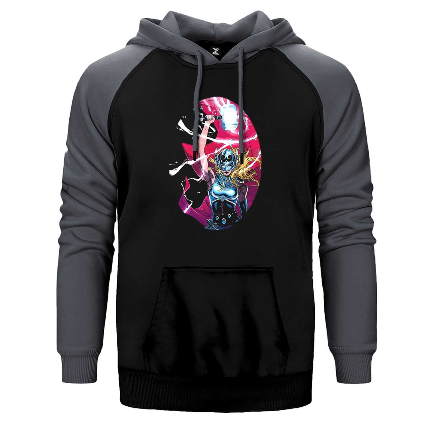 Thor Love And Thunder Jane Foster Mighty Çift Renk Reglan Kol Sweatshirt / Hoodie