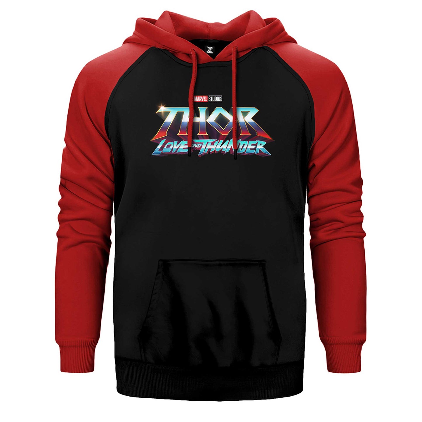 Thor Love And Thunder Logo Blue Çift Renk Reglan Kol Sweatshirt / Hoodie