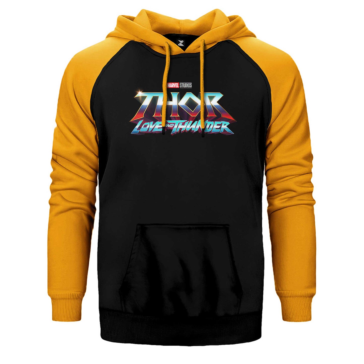 Thor Love And Thunder Logo Blue Çift Renk Reglan Kol Sweatshirt / Hoodie