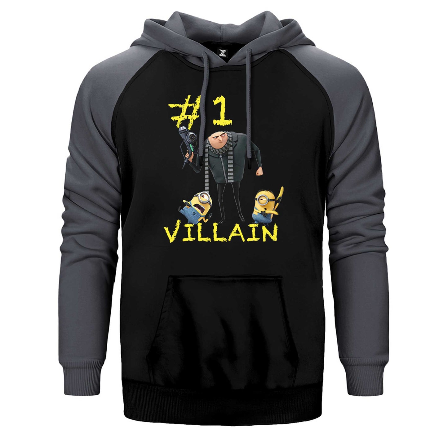 Minions And Gru Villain Çift Renk Reglan Kol Sweatshirt / Hoodie