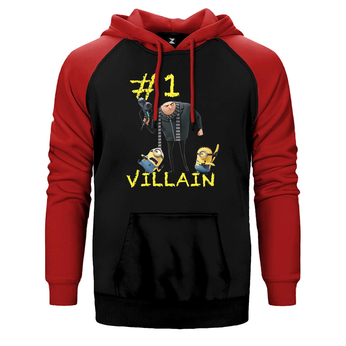 Minions And Gru Villain Çift Renk Reglan Kol Sweatshirt / Hoodie