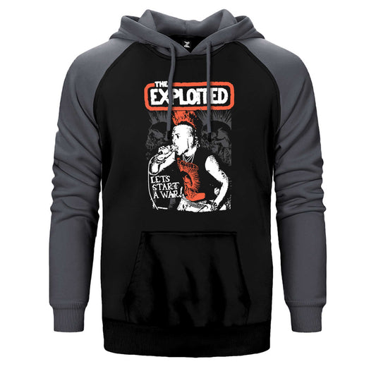 The Exploited on Stage Çift Renk Reglan Kol Sweatshirt / Hoodie