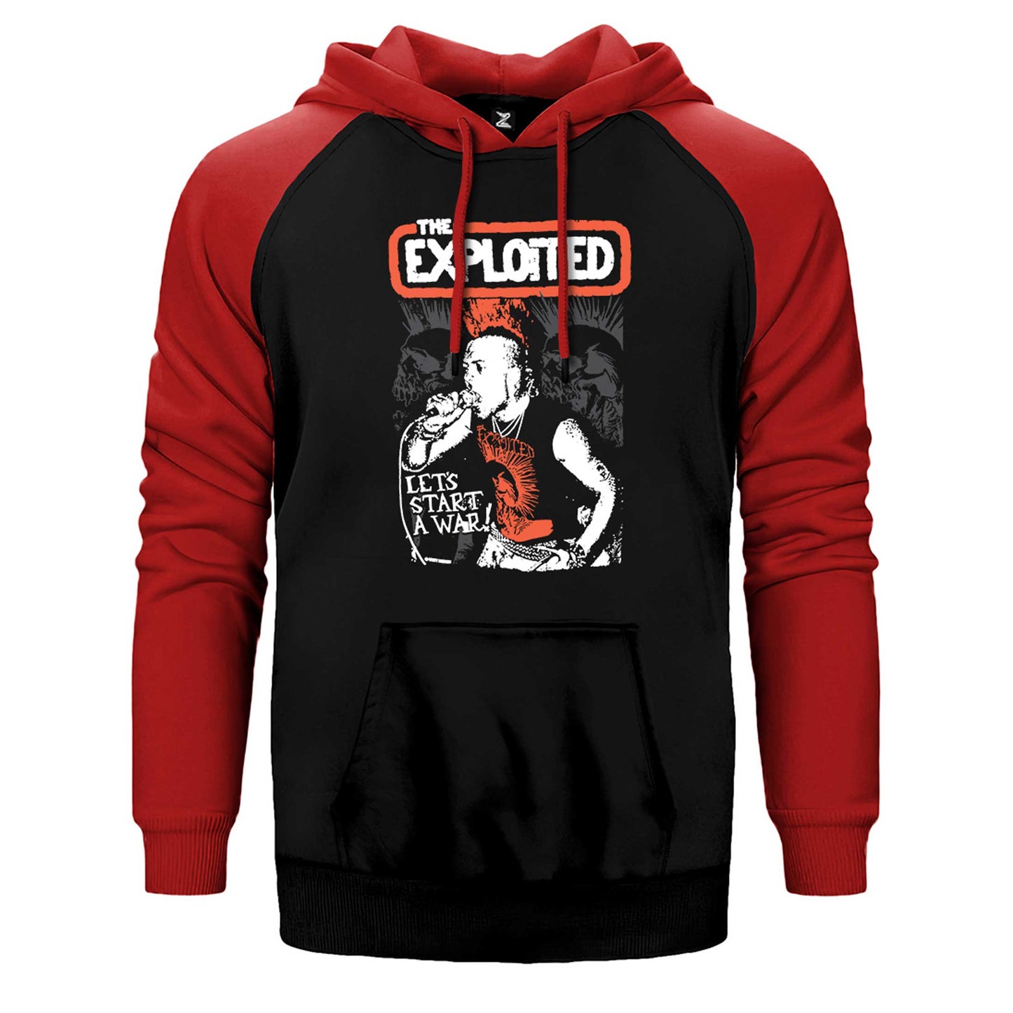 The Exploited on Stage Çift Renk Reglan Kol Sweatshirt / Hoodie
