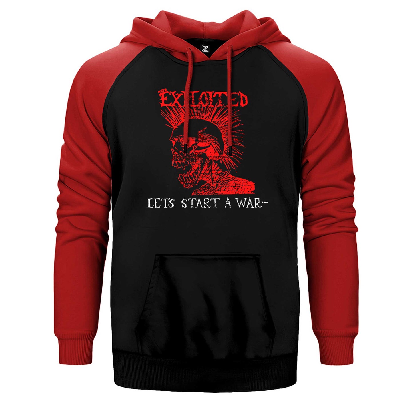 The Exploited Let's Start a War Çift Renk Reglan Kol Sweatshirt / Hoodie