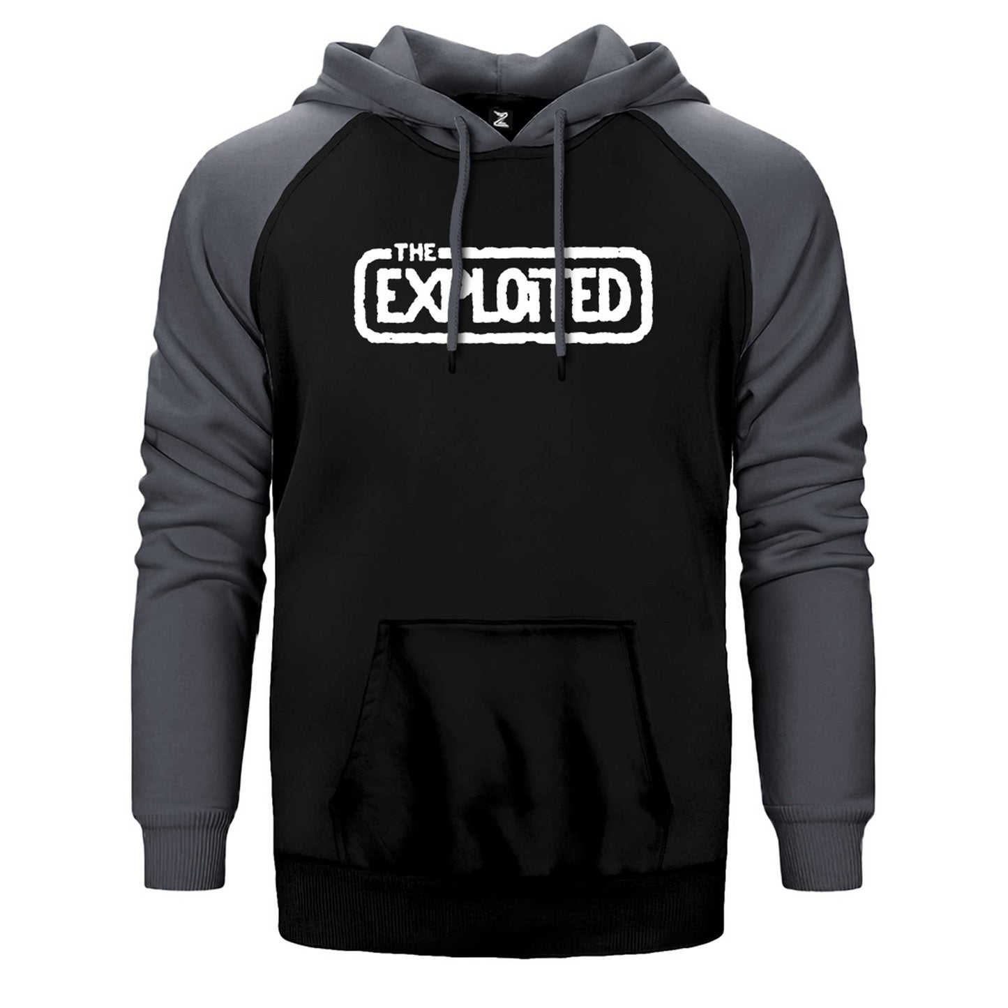 The Exploited Logo Çift Renk Reglan Kol Sweatshirt / Hoodie