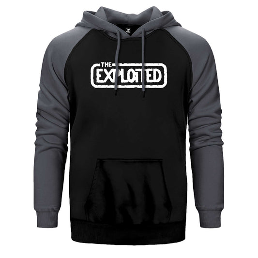 The Exploited Logo Çift Renk Reglan Kol Sweatshirt / Hoodie