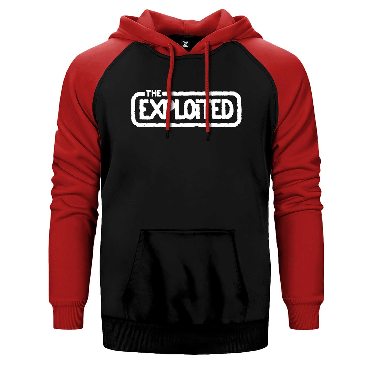 The Exploited Logo Çift Renk Reglan Kol Sweatshirt / Hoodie