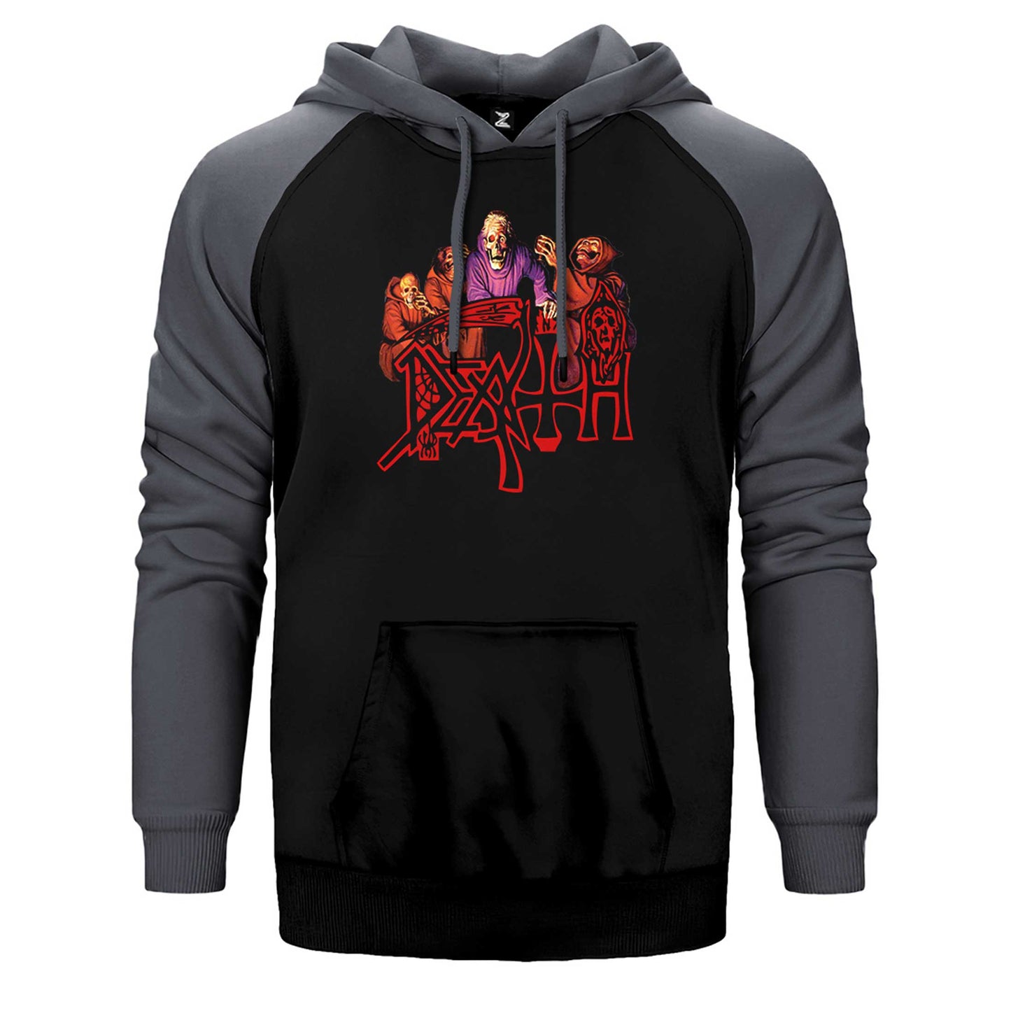 Death Scream Bloody Gore Grup Çift Renk Reglan Kol Sweatshirt / Hoodie