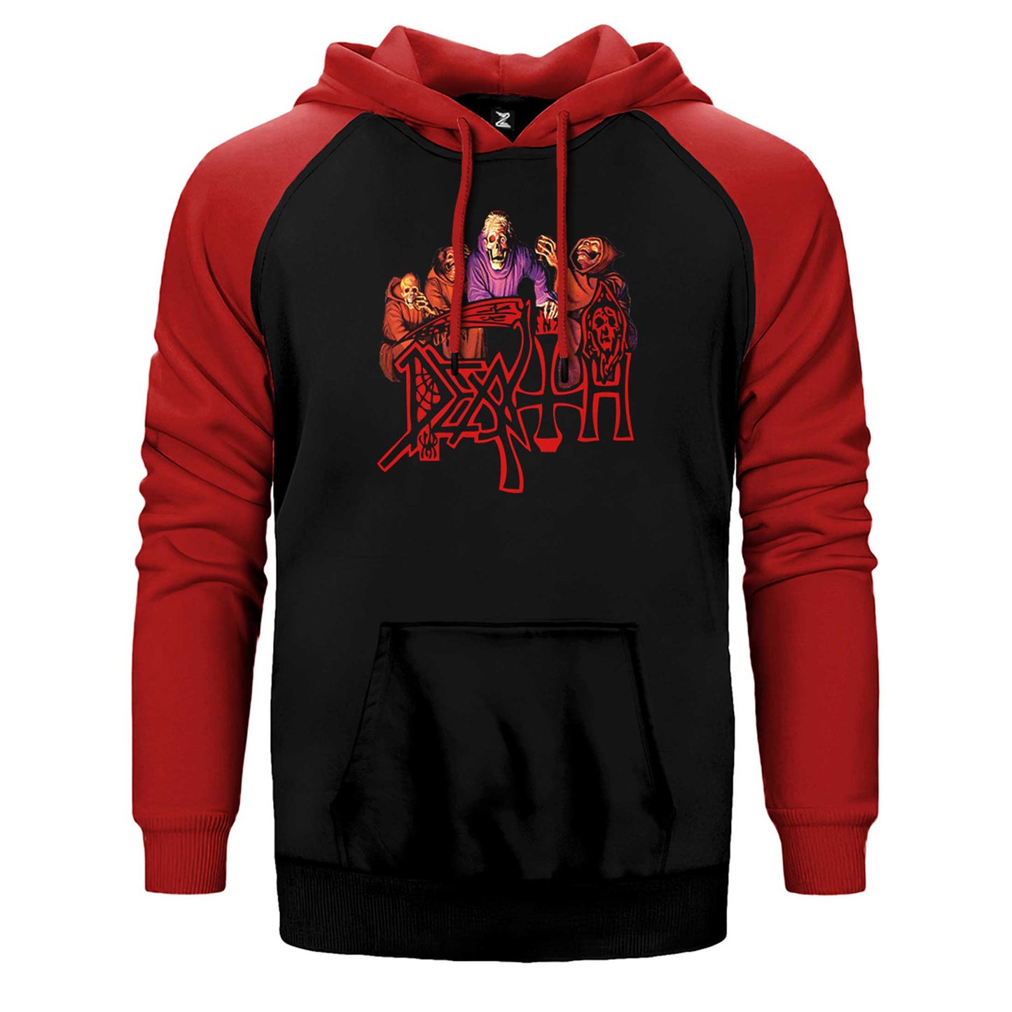 Death Scream Bloody Gore Grup Çift Renk Reglan Kol Sweatshirt / Hoodie