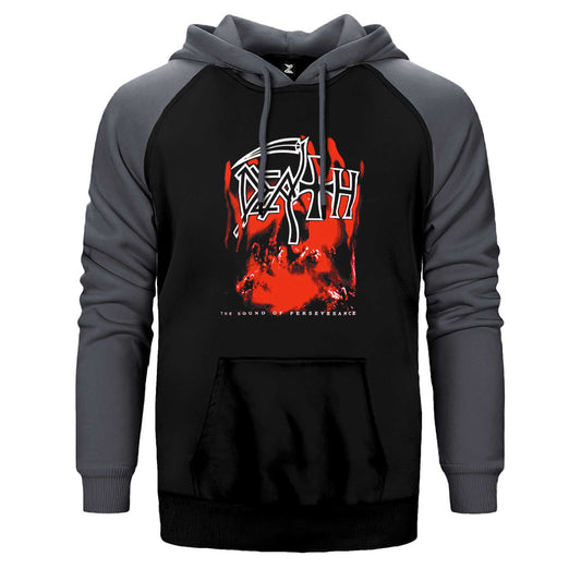 Death The Sound Of Perseverance Çift Renk Reglan Kol Sweatshirt / Hoodie