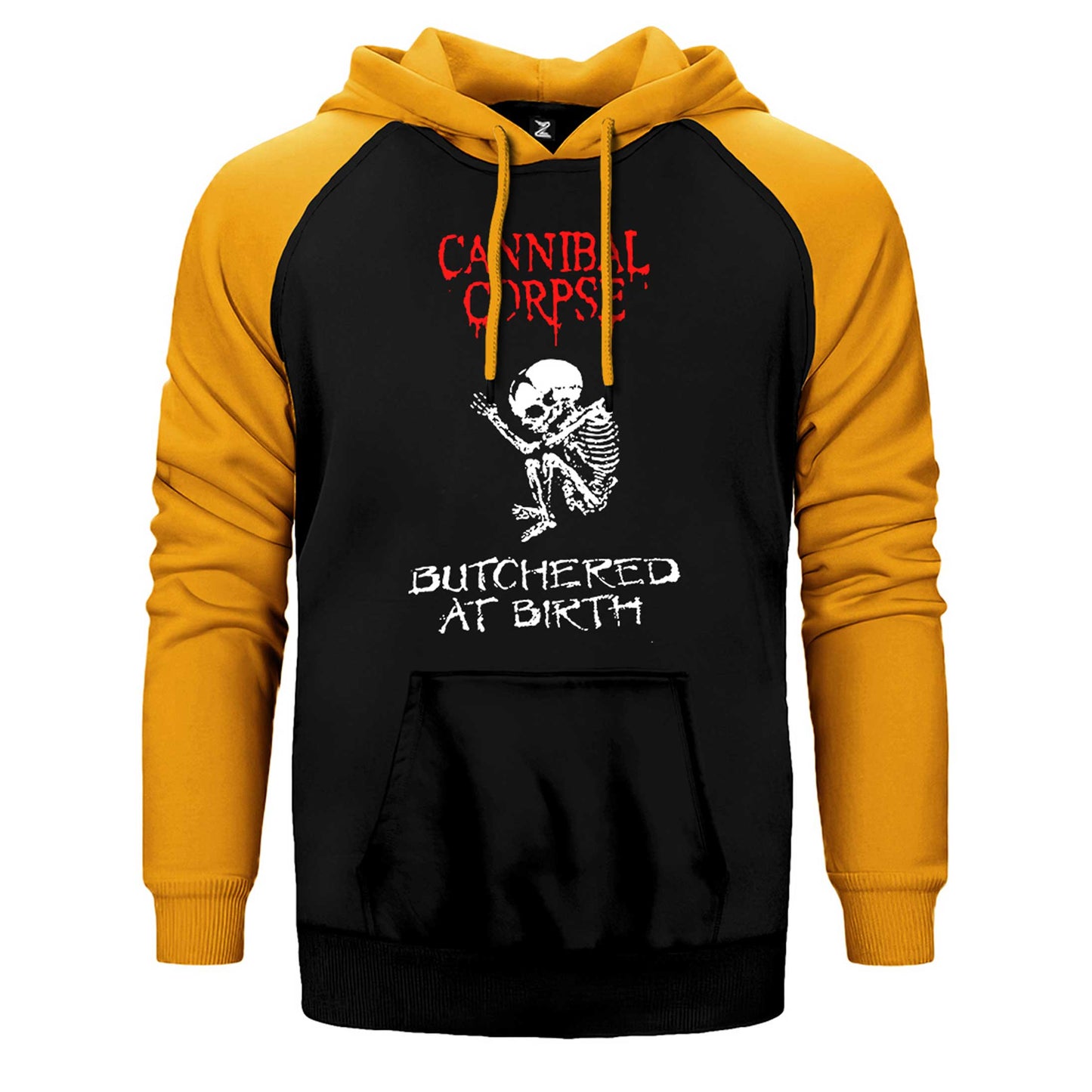 Cannibal Corpse Butchered At Birth Çift Renk Reglan Kol Sweatshirt / Hoodie