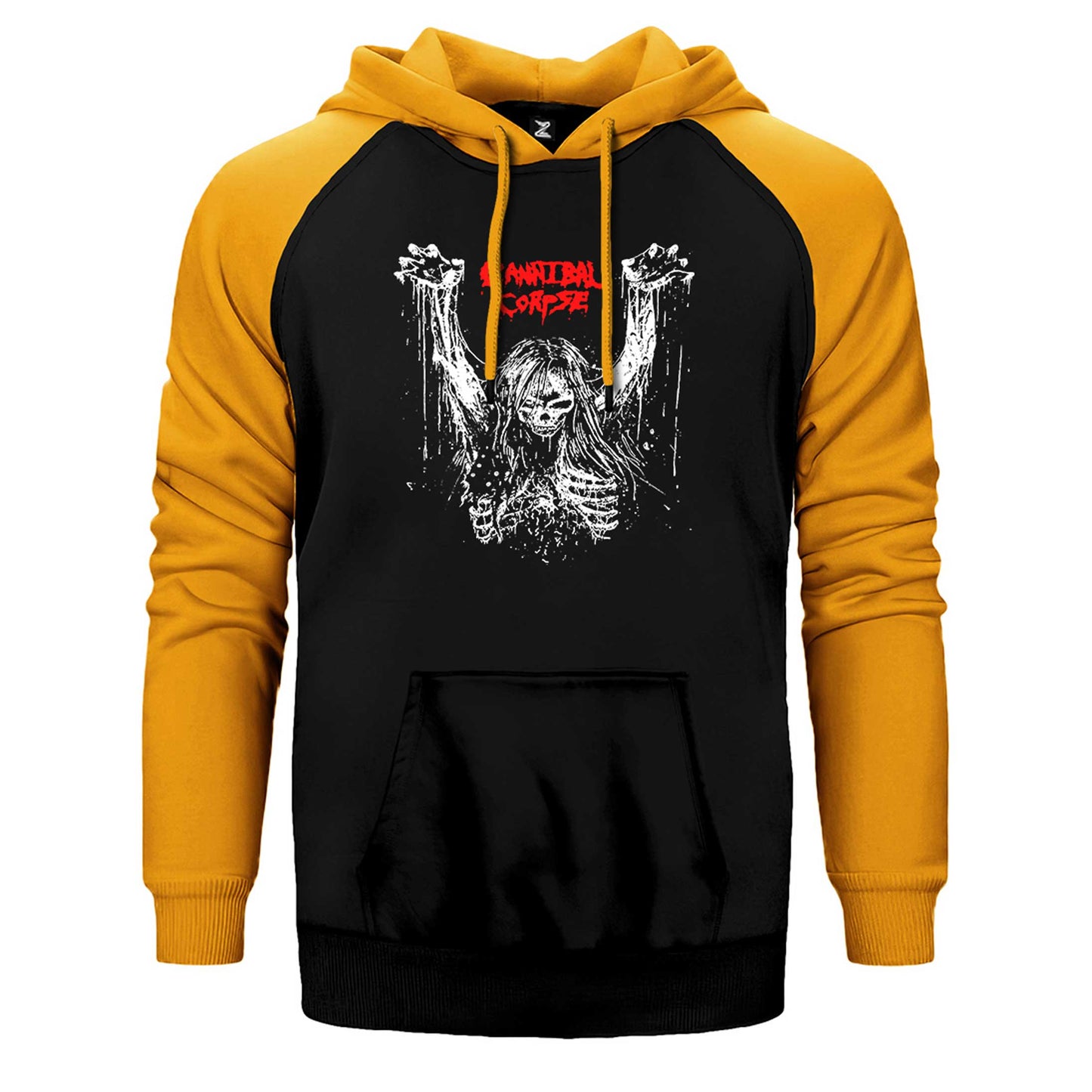 Cannibal Corpse Logo 1classic97 Band Rock Çift Renk Reglan Kol Sweatshirt / Hoodie