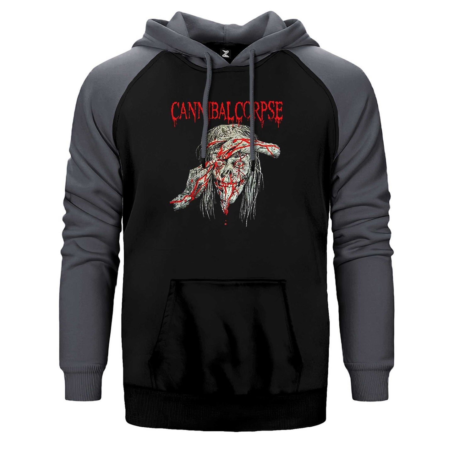 Cannibal Corpse Eyes Çift Renk Reglan Kol Sweatshirt / Hoodie