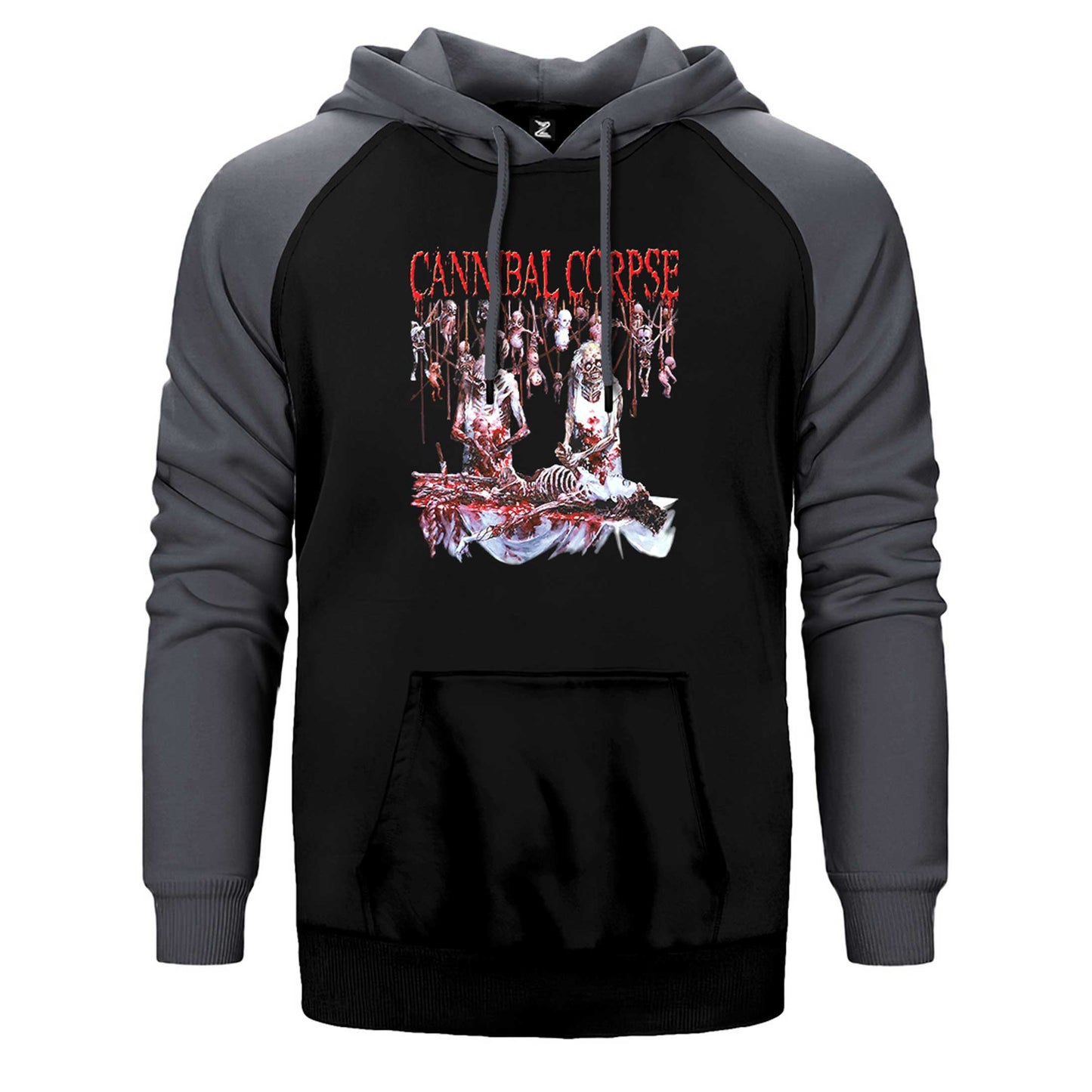 Cannibal Corpse Essential Çift Renk Reglan Kol Sweatshirt / Hoodie