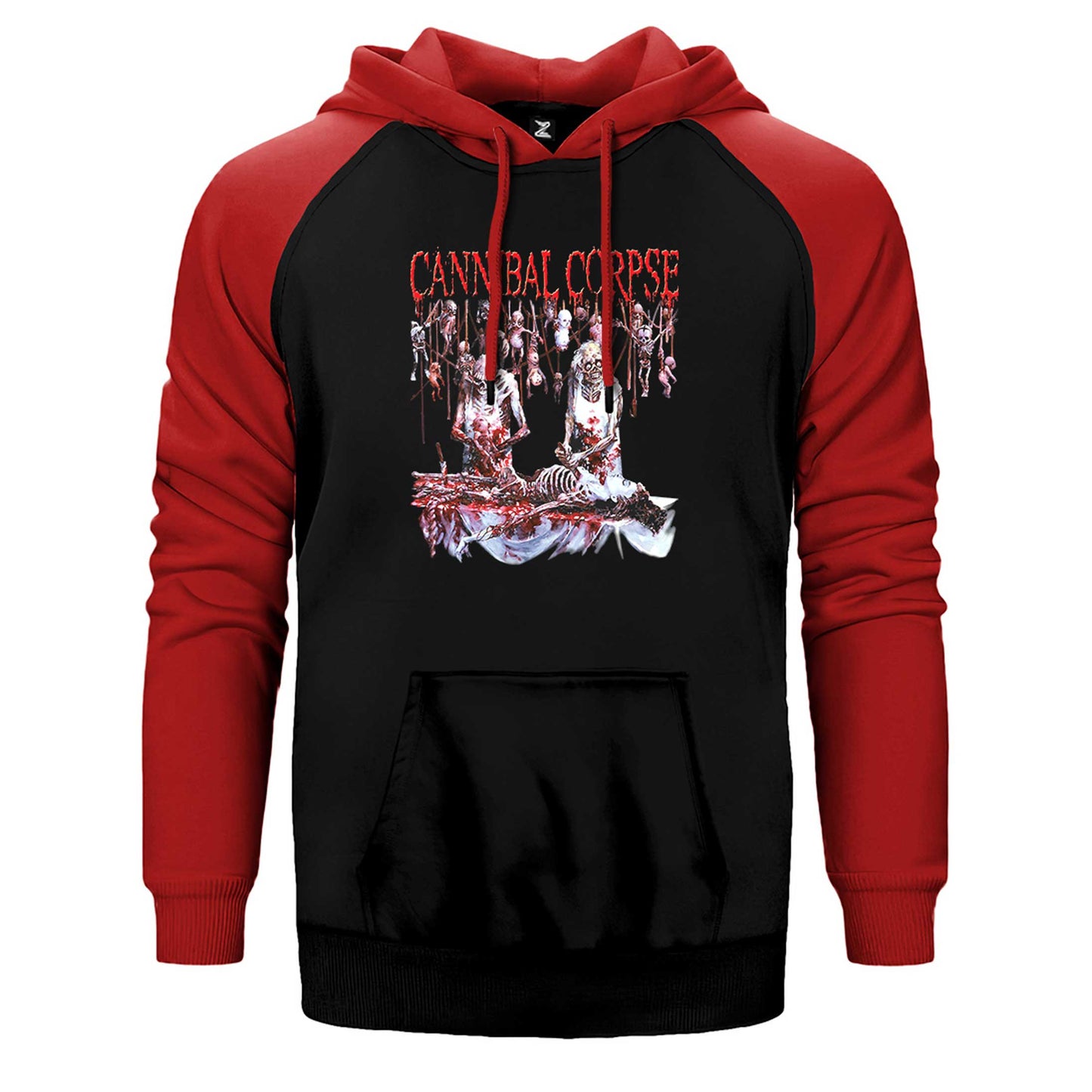 Cannibal Corpse Essential Çift Renk Reglan Kol Sweatshirt / Hoodie