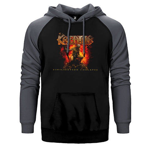 Kreator Civilization Collapse Çift Renk Reglan Kol Sweatshirt / Hoodie