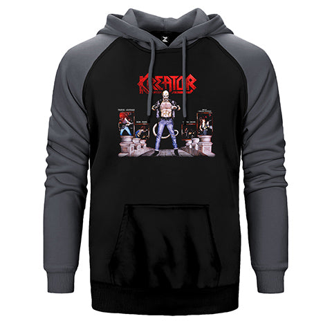 Kreator Terrible Certaint Çift Renk Reglan Kol Sweatshirt / Hoodie