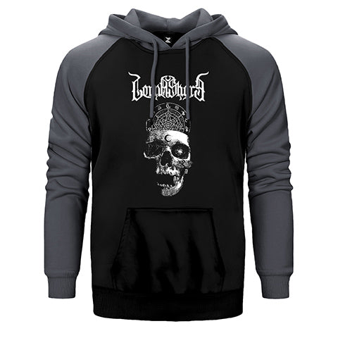 Lorna Shore Skull Çift Renk Reglan Kol Sweatshirt / Hoodie