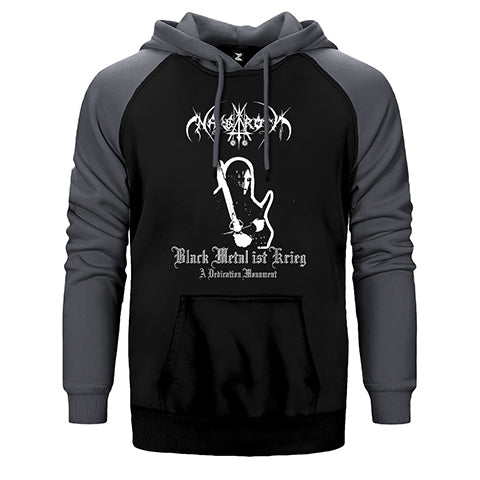 Nargaroth Black Metal Ist Krieg Çift Renk Reglan Kol Sweatshirt / Hoodie