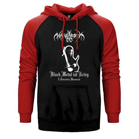 Nargaroth Black Metal Ist Krieg Çift Renk Reglan Kol Sweatshirt / Hoodie