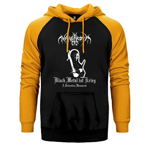 Nargaroth Black Metal Ist Krieg Çift Renk Reglan Kol Sweatshirt / Hoodie