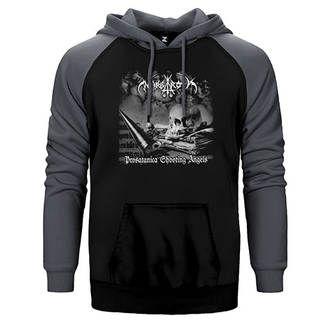 Nargaroth Prosatanica Shooting Angels Çift Renk Reglan Kol Sweatshirt / Hoodie