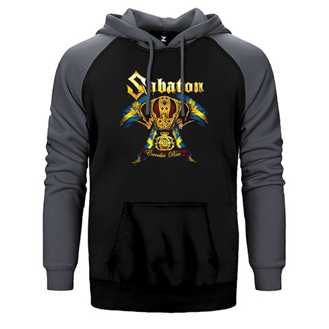 Sabaton Carolus Rex Çift Renk Reglan Kol Sweatshirt / Hoodie