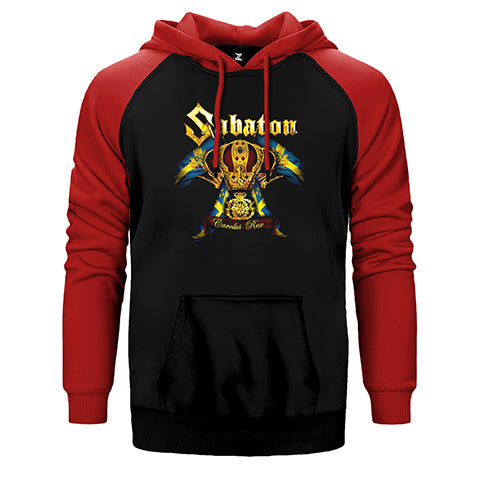 Sabaton Carolus Rex Çift Renk Reglan Kol Sweatshirt / Hoodie