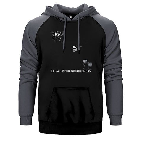 Darkthrone A Blaze in the Northern Sky Çift Renk Reglan Kol Sweatshirt / Hoodie