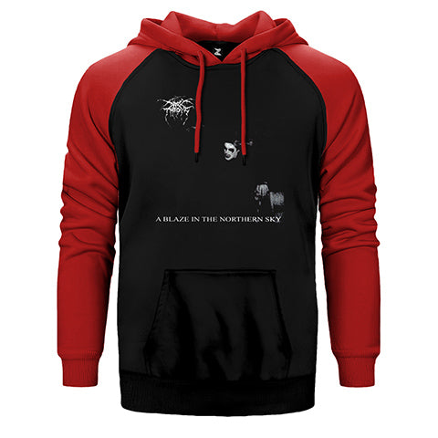 Darkthrone A Blaze in the Northern Sky Çift Renk Reglan Kol Sweatshirt / Hoodie