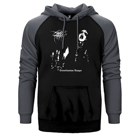 Darkthrone Transilvanian Hunger Çift Renk Reglan Kol Sweatshirt / Hoodie