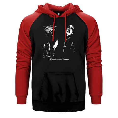 Darkthrone Transilvanian Hunger Çift Renk Reglan Kol Sweatshirt / Hoodie