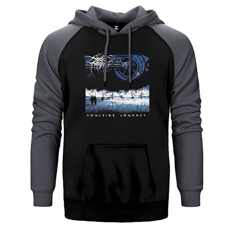 Darkthrone Soulside Journey Çift Renk Reglan Kol Sweatshirt / Hoodie