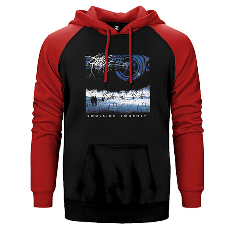 Darkthrone Soulside Journey Çift Renk Reglan Kol Sweatshirt / Hoodie