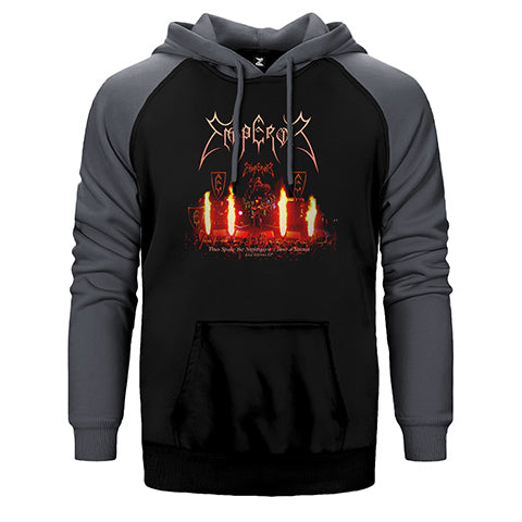 Emperor Live İnferno Çift Renk Reglan Kol Sweatshirt / Hoodie