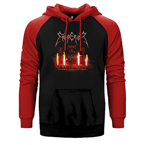 Emperor Live İnferno Çift Renk Reglan Kol Sweatshirt / Hoodie