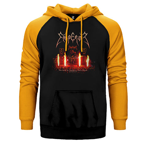 Emperor Live İnferno Çift Renk Reglan Kol Sweatshirt / Hoodie