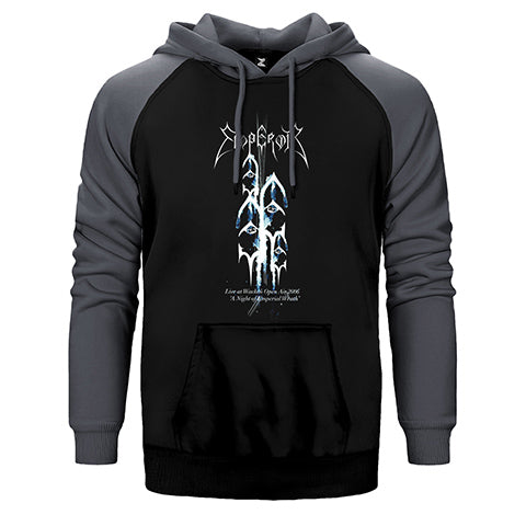 Emperor Live at Wacken Open Air 2006 Çift Renk Reglan Kol Sweatshirt / Hoodie