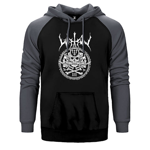 Watain Black Metal Band Çift Renk Reglan Kol Sweatshirt / Hoodie