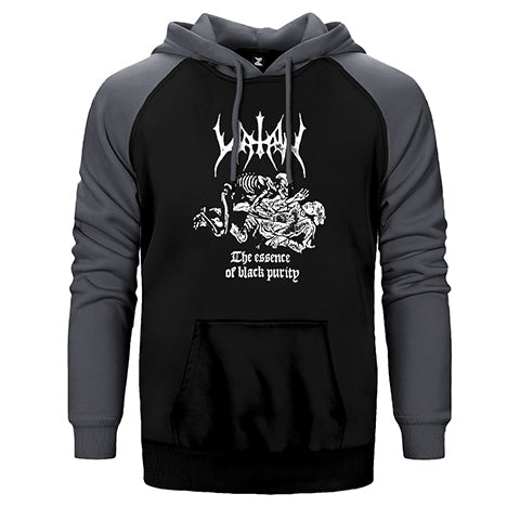 Watain The Essence Of Black Purity Çift Renk Reglan Kol Sweatshirt / Hoodie