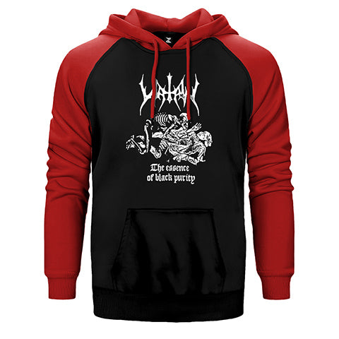 Watain The Essence Of Black Purity Çift Renk Reglan Kol Sweatshirt / Hoodie