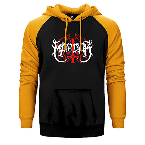 Marduk Logo Çift Renk Reglan Kol Sweatshirt / Hoodie