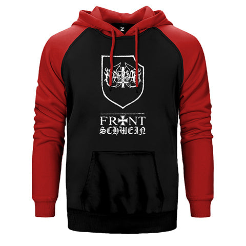 Marduk Schwein Çift Renk Reglan Kol Sweatshirt / Hoodie
