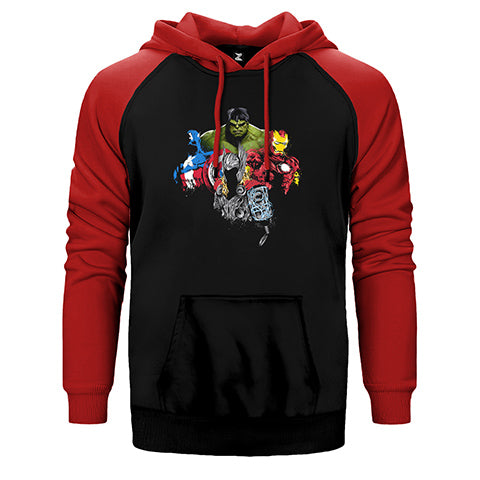 Avengers Boss Çift Renk Reglan Kol Sweatshirt / Hoodie