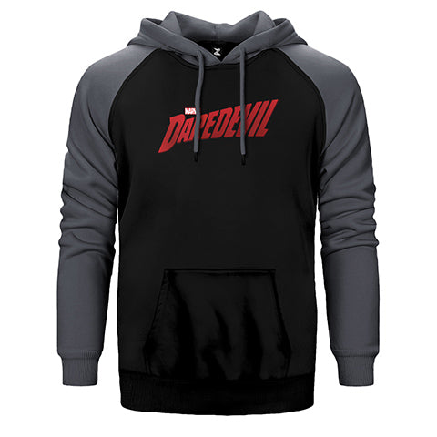 DareDevil Logo Çift Renk Reglan Kol Sweatshirt / Hoodie