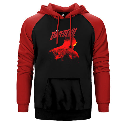 DareDevil Çift Renk Reglan Kol Sweatshirt / Hoodie